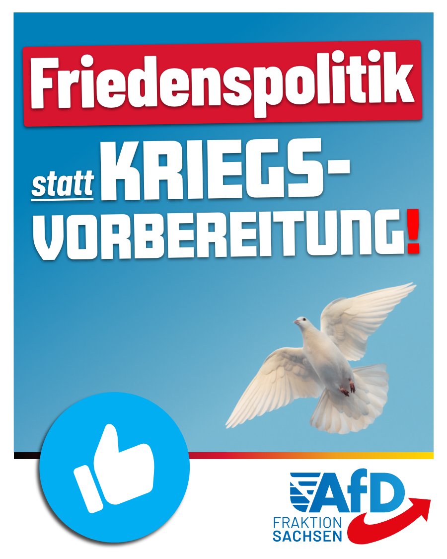 Mehrere Kommunalpolitiker aus Sachsen haben der Morgenpost bestätigt, dass sich unsere Städte und Gemeinden auf einen Krieg vorbereiten sollen. Die Bundeswehr wollte den „Operationsplan Deutschland“ indes geheim halten.

Dazu erklärt der sächsische AfD-Fraktionsvorsitzende