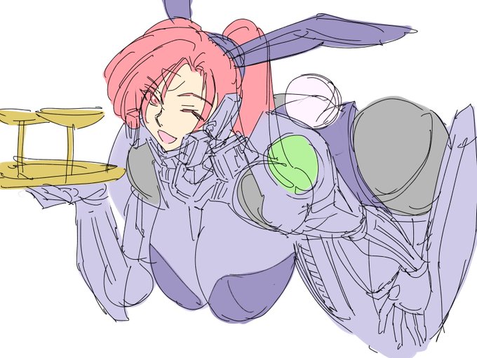 バニー装備のDPDロボ娘さん 1枚目、1号さん 2枚目、2号さん になります