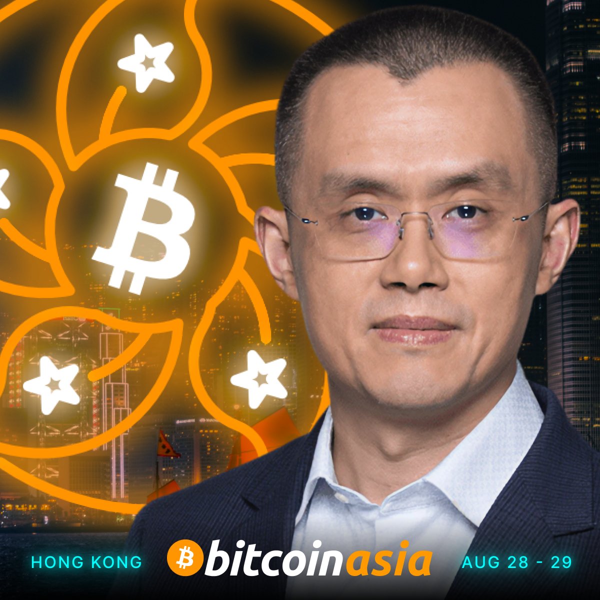 WE'RE EXCITED TO ANNOUNCE CZ TO SPEAK AT #BITCOIN ASIA 🇭🇰🚀