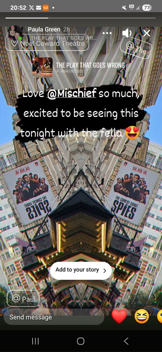 Went to see this with @cheekypgreen and must say, undoubtedly the funniest stage show <a href="/mischiefcomedy/">Mischief</a> has ever done <a href="/henrywlewis/">Henry Lewis</a> <a href="/HenryShields/">Henry Shields</a>

Everything ran smooth, linked superbly and had so many laughs, you cried laughing.

YOU need to see this now.

#mischieftheatre