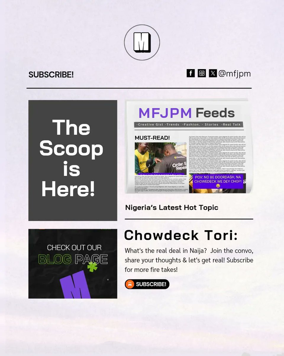 MaverickFJPM's tweet photo. Chowdeck isn’t “Africa’s DoorDash.” It’s Chowdeck.
Built for NEPA blackouts &amp; Lagos traffic and already profitable. 💥

Meanwhile, Bolt drivers cash ₦1.6M while doctors earn ₦250k.
Prestige careers vs hustle
who’s really winning?

Full story 👉 https://t.co/nseEsg93o2 https://t.co/oG16J58Ba5