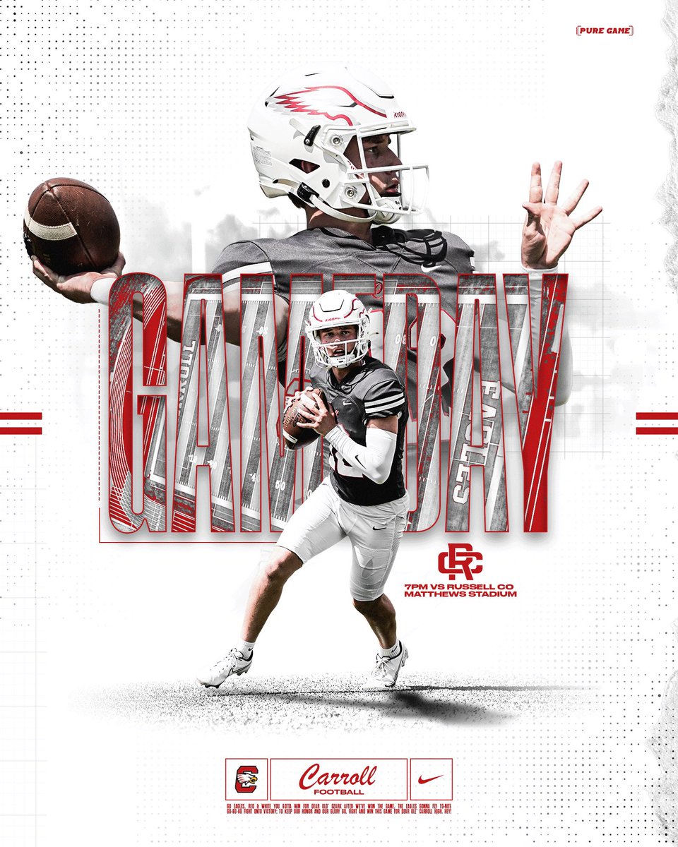 WAKE UP IT’S GAMEDAY‼️‼️Show your support tonight at 7:00 at the NEW Matthews Stadium! BE EARLY AND BE LOUD‼️#ComeAndC🦅