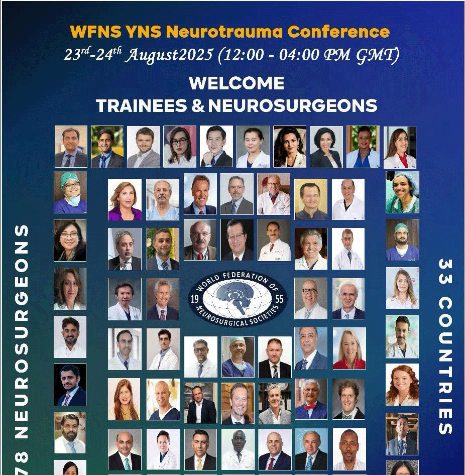 TOMORROW..SAT, NOON GMT.... neurosurgical.tv/august-23-augu…                   ONE OF THE BEST.... NEUROSURGERY ONLINE WEEKEND OF NEUROTRAUMA CONFERENCES
12:00 – 03:30 PM (GMT)
                       ZOOM LINK:   shorturl.at/Cl6u9