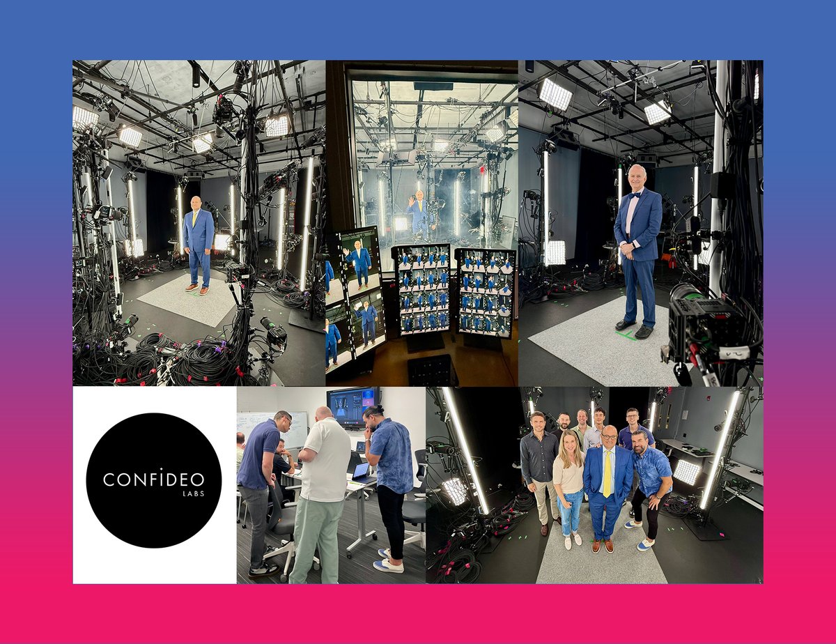 ConfideoLabs's tweet photo. 🎬 Another day, another shoot ~ Teamwork making the dream work once again, @ConfideoLabs!

⚡ #SoManyShootsSoLittleTime #VolumetricVideo #ImmersiveMultimedia #ImmersiveHealthcareMedia #PharmaMarketing #KOLVignettes #MakingTheMagicHappen 

⚕️ To learn more about how we convert prominent Clinicians into 3D holograms for activation via #AugmentedReality to enrich education and engagement, get in touch! 

Shoutout to our awesome team, partners, and clients!