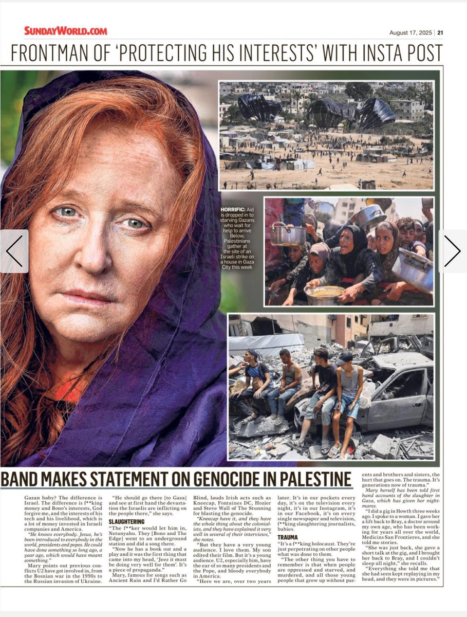 While Irish people engage histrionic meltdowns about Douglas Murray’s ‘cheap shots’ at Irish history, please take a look at what Jews are regularly subjected to in Irish media. 

In this piece, Irish singer Mary Coughlan refers to the war in Gaza as a ‘Holocaust’ twice without