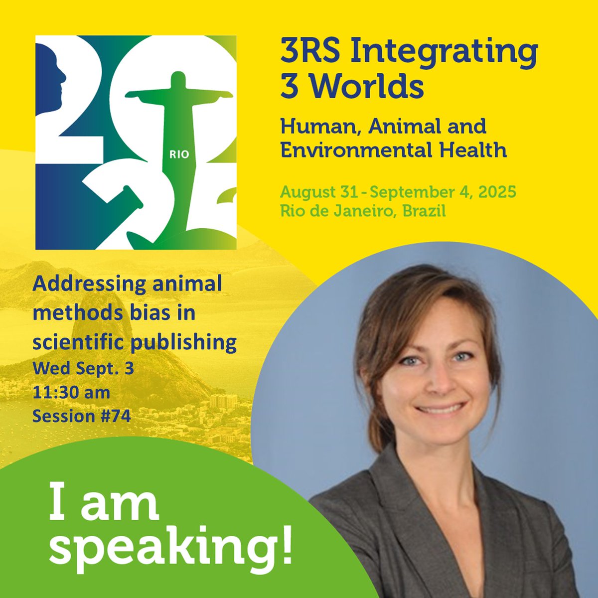 🇧🇷 #WC13 attendees: Don't miss this talk by COLAAB member <a href="/ERoseEngland/">Emily Trunnell PhD 🐀</a>. 

She'll discuss what #AnimalMethodsBias is, the evidence for it, &amp; how <a href="/TheCOLAAB/">Coalition to Address Animal Methods Bias</a> has been working to reduce barriers for #NAMs scientists.

See you in Session 74, Wed at 11:30!

animalmethodsbias.org/events/colaab-…