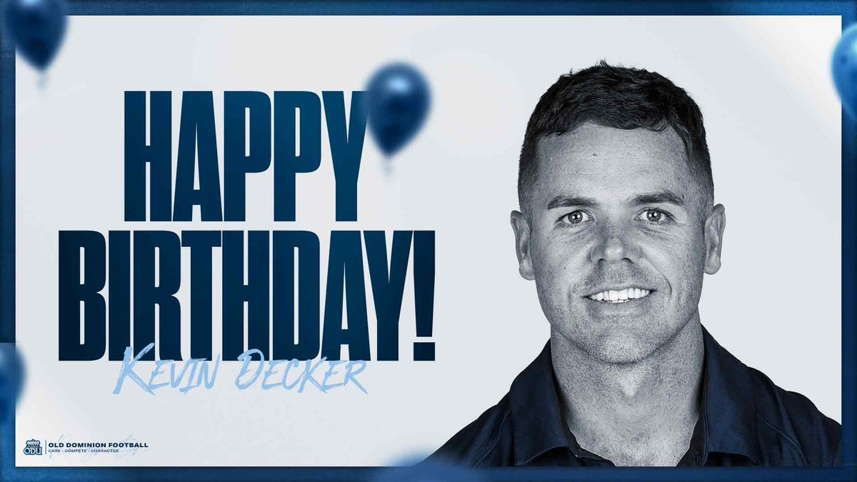 Happy Birthday, <a href="/CoachDeckODU/">Kevin Decker</a>‼️

#ReignOn | #BeTheReason