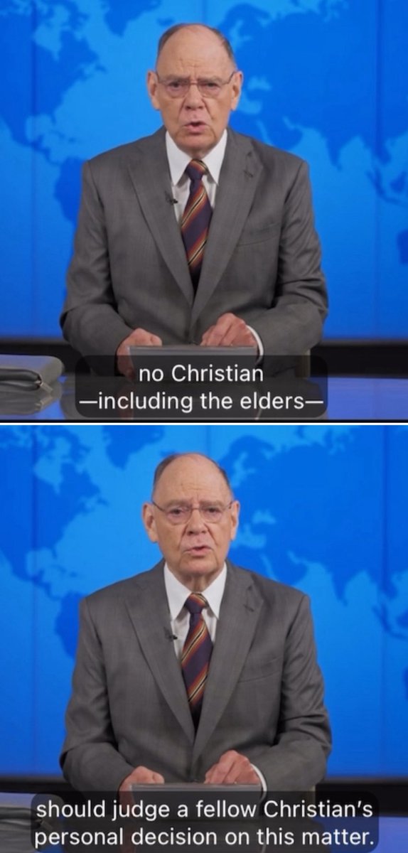 Larchwood20's tweet photo. I wonder if they will update Shepherd the Flock to no longer judge an elder if he or a member of his household pursues higher education.  After all Splane said no Christian (aka JW!) should judge a fellow Christian’s personal decision on the matter!

#JW https://t.co/57LfaXHqWC