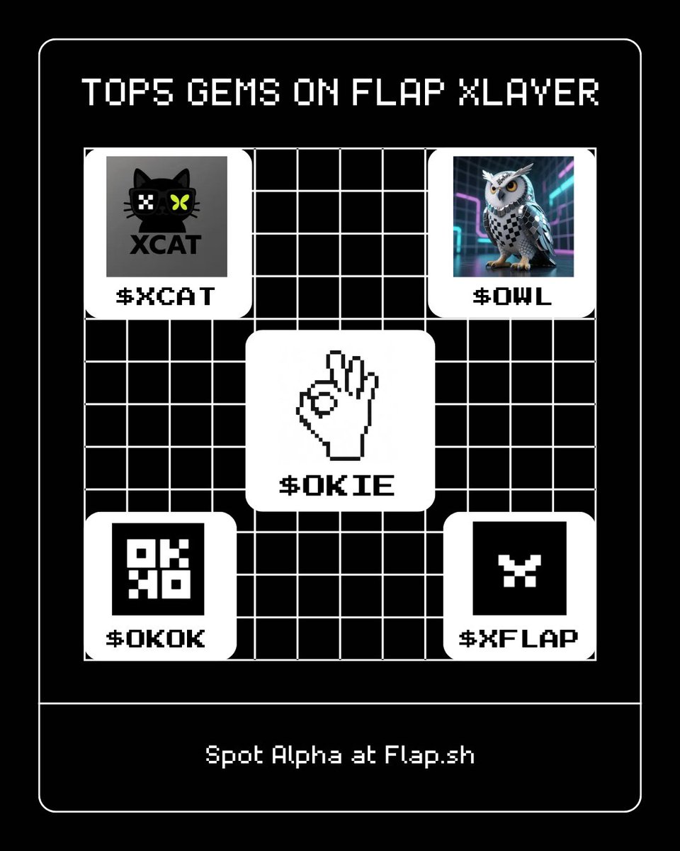 Flap (@flapdotsh) on Twitter photo TOP 💎💎💎💎💎on Flap XLayer 🦋🦋
Find them 👉 flap.sh/board TOP 💎💎💎💎💎on Flap XLayer 🦋🦋
Find them 👉 flap.sh/board