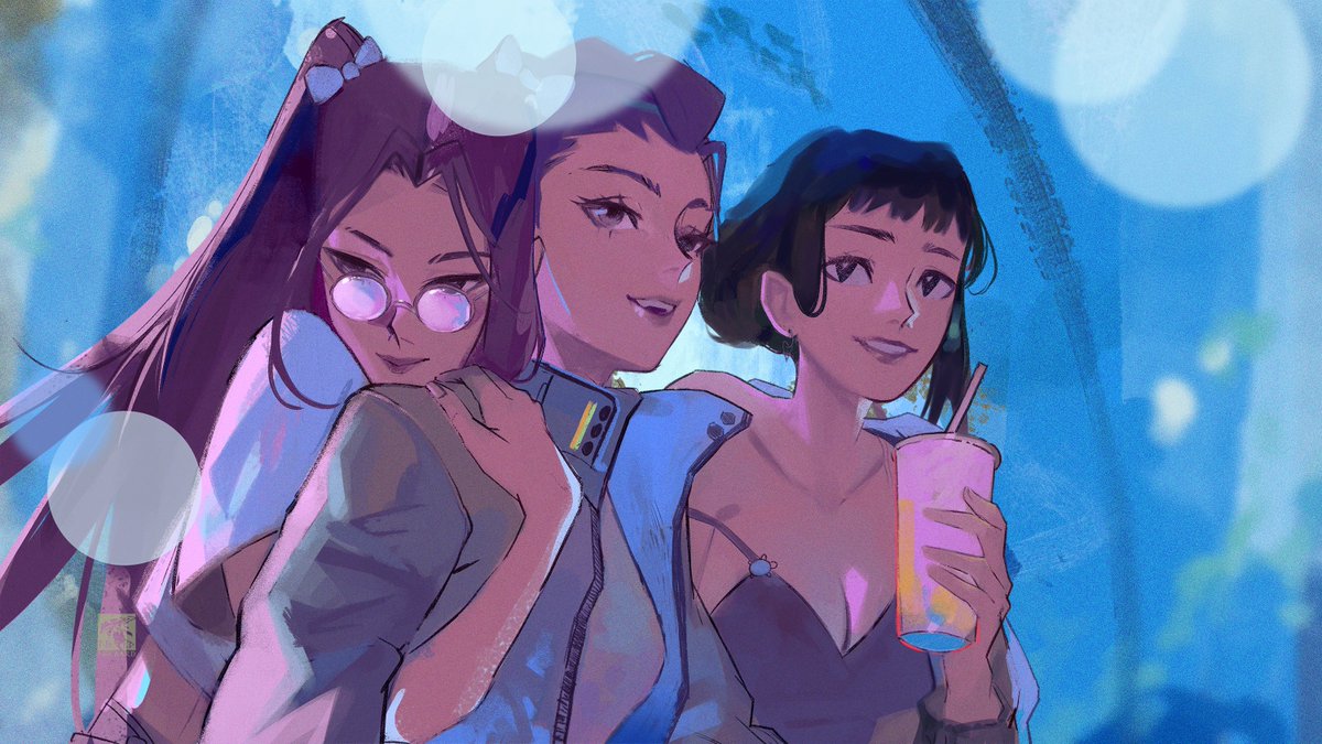 aquarium date but its the giiirls #kpopdemonhunters