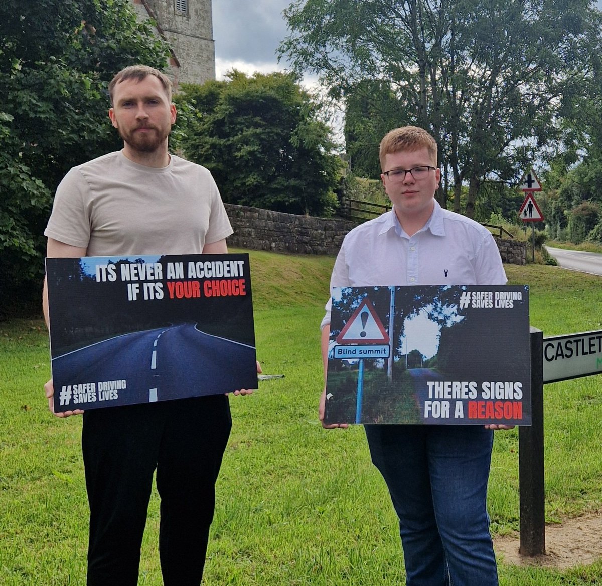 Speed kills &amp; driving safer saves lives 🚗

Thanks to Jack McCubbin for meeting me today on his campaign to improve road safety. He is tireless &amp; determined to make our roads safer for people.

He's a young man doing great work 👏