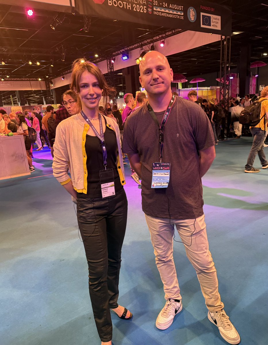 One of the coolest things to happen at Gamescom is not only meeting and interviewing Stefanie Joosten, but then finding out she is a huge Disco Elysium is the icing on the cake! 🍰