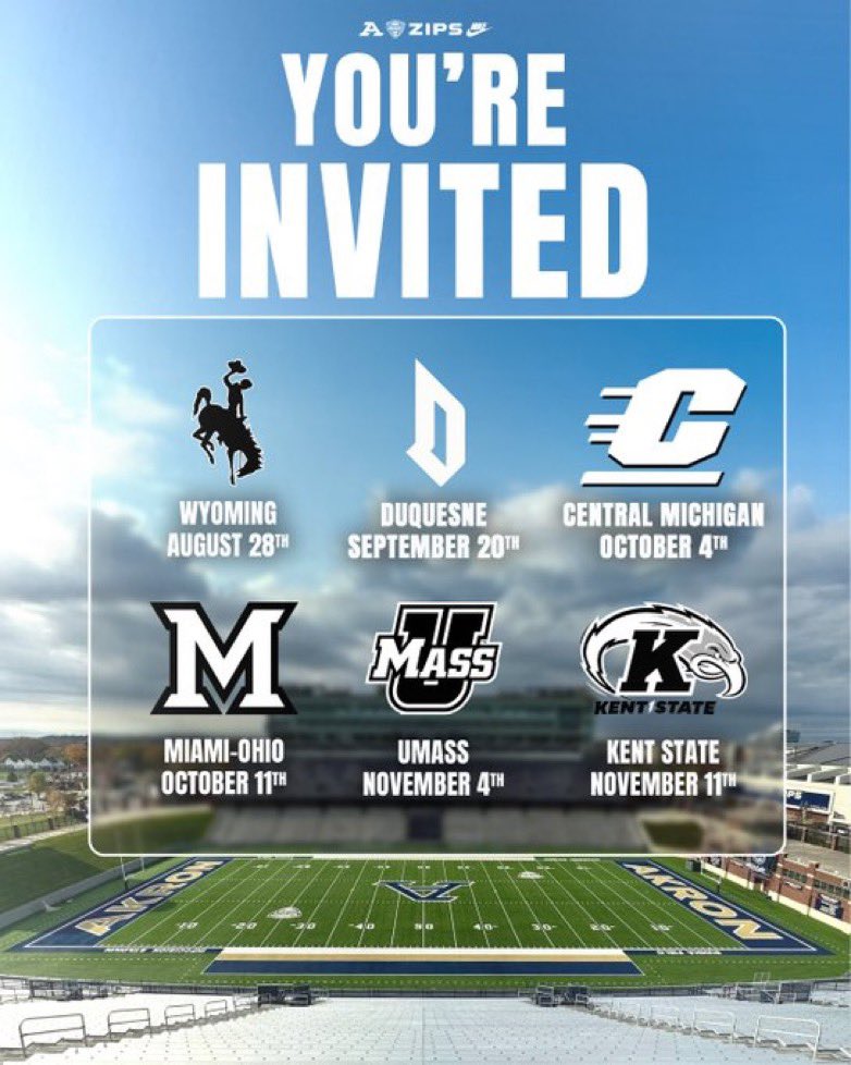 I’d like to thank <a href="/Caleb_Duckett/">Caleb Duckett</a> and the rest of the Akron football staff for the game day invite <a href="/LopezMchs/">CoachLopezMCHS</a> <a href="/coolc815/">Coach CC</a> <a href="/MCHS__FBALL/">Spartan Football</a>