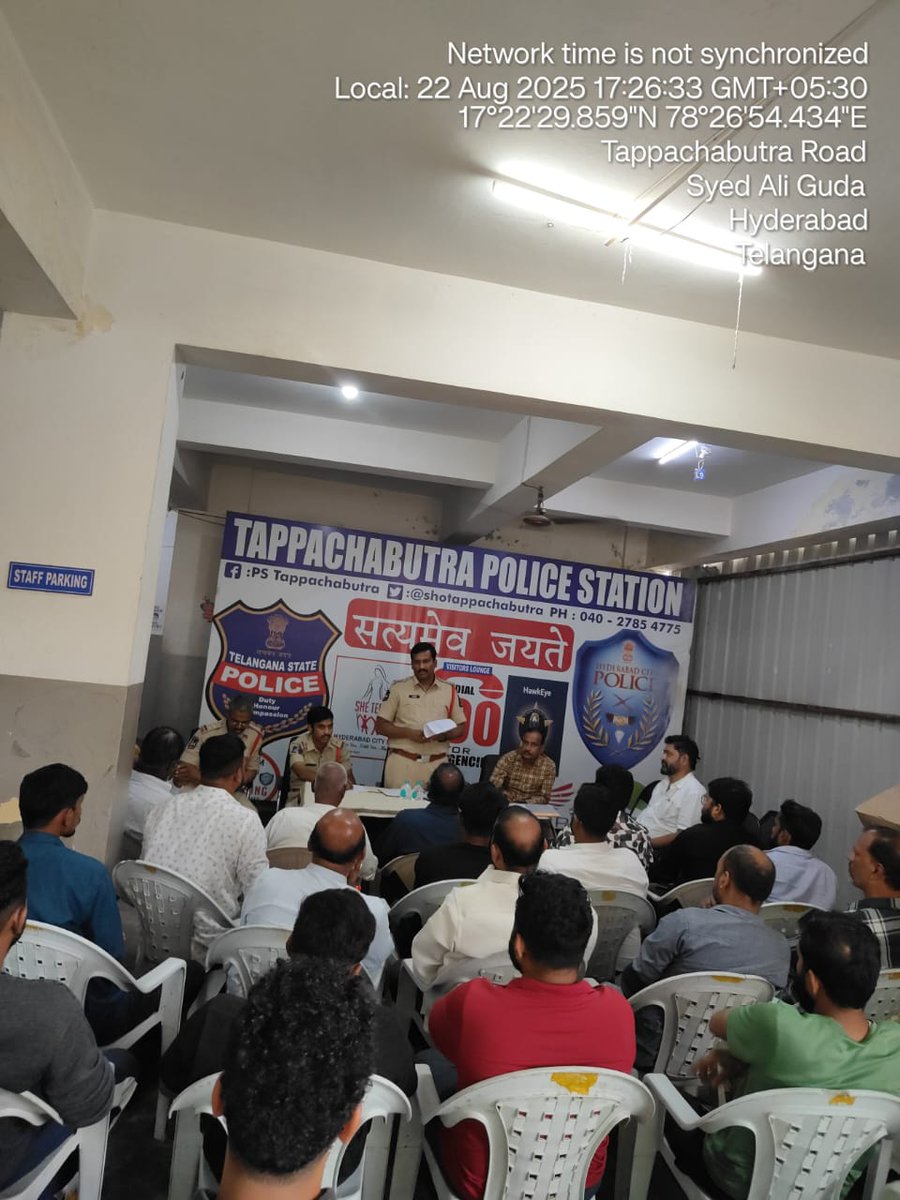 shotappachbutra's tweet photo. Good evening, conducted meeting with Ganesh organizers at Police station and given instructions regarding Ganesh festival-2025 https://t.co/kQwNxbePsf
