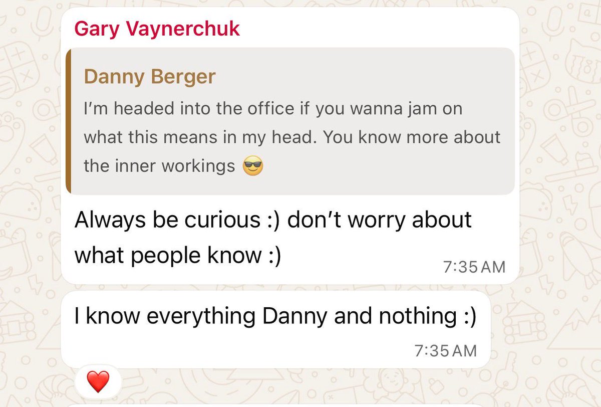 Always be curious, humble and adaptable- new chatting with my social content team this morning ☀️