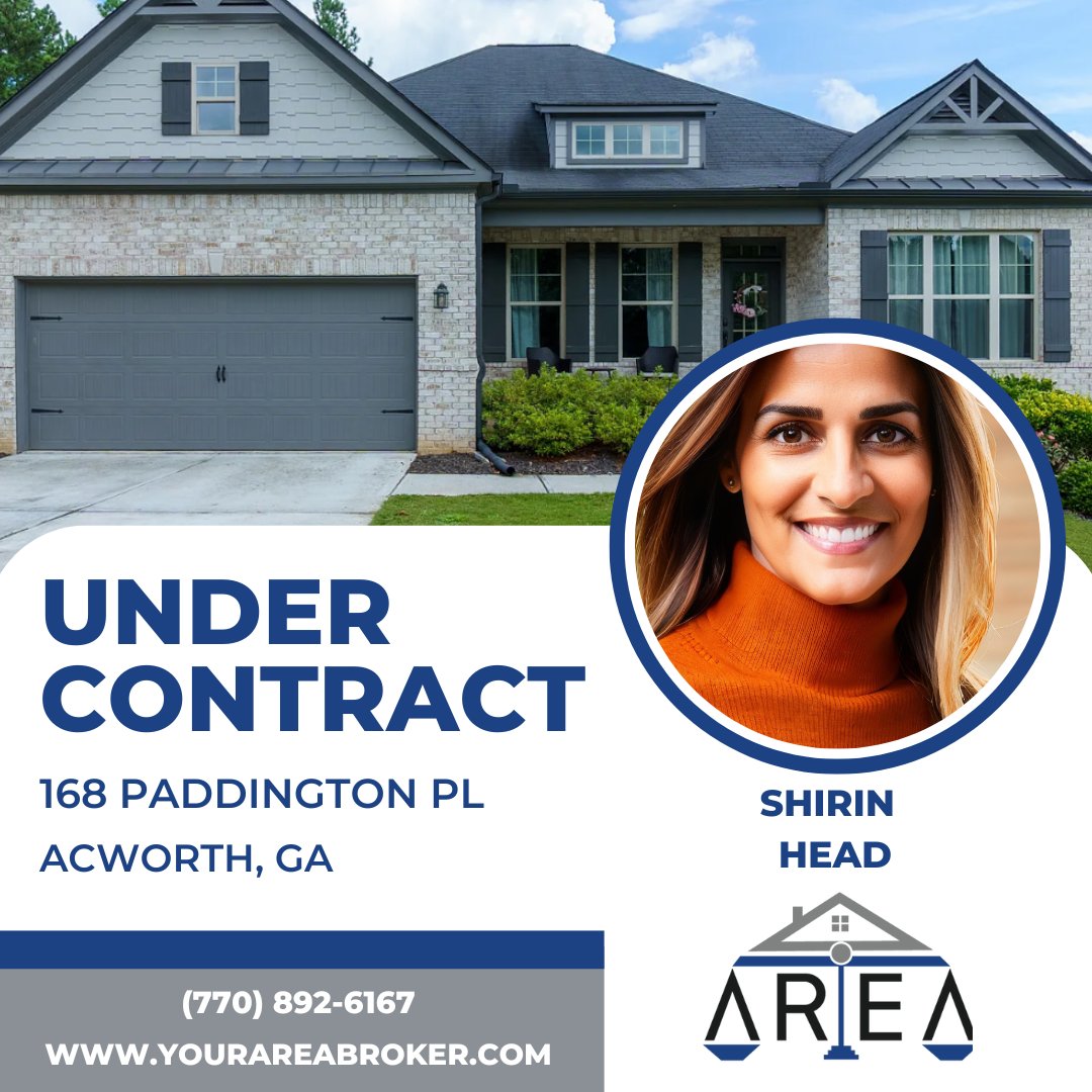 YourAreaBroker's tweet photo. Congratulations, Shirin! #AREA #UnderContract #RealEstate https://t.co/JhRHt1FBGY