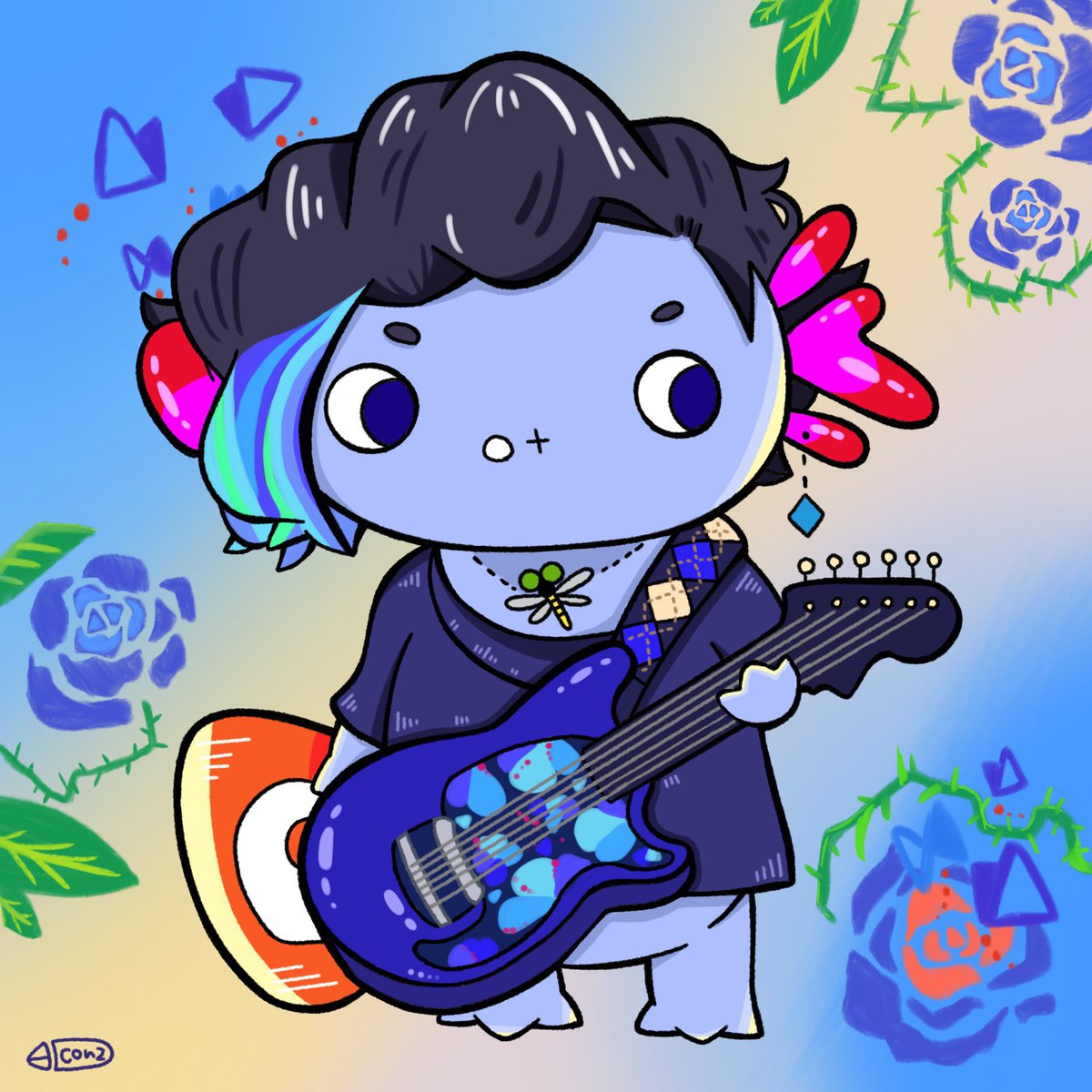 こんこん@絵描きアカウント tweet media