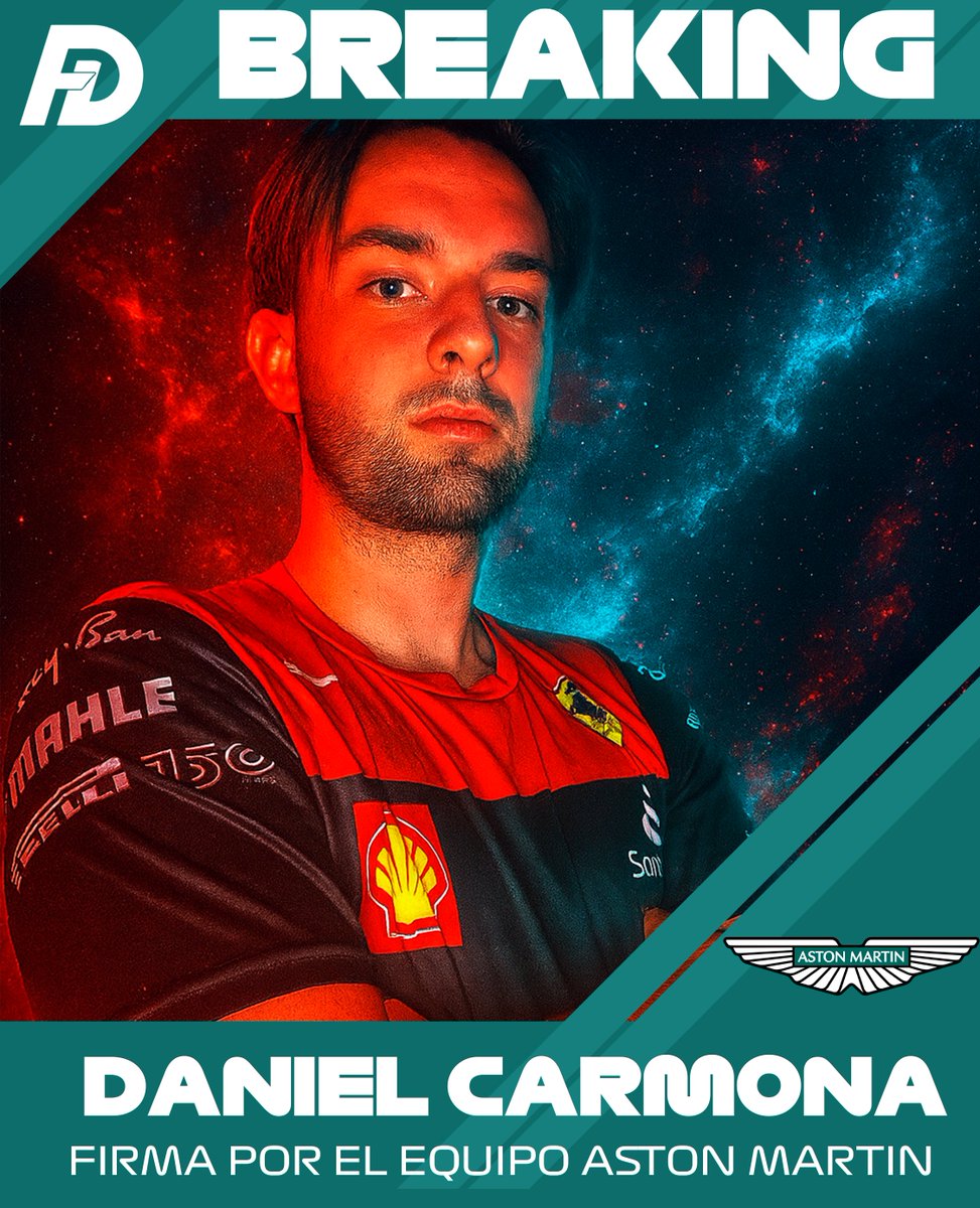 FormulaDalton's tweet photo. OFICIAL 🚨

@DaniCLF1 Firma por Aston Martin tras la marcha de Loren Melero https://t.co/xawhcvS4oa