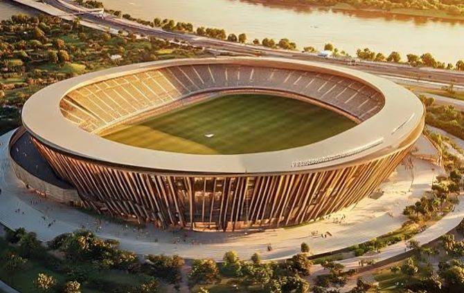Indian Tech & Infra (@indiantechguide) on Twitter photo 🚨 Andhra Pradesh announces 60,000 capacity mega multi purpose stadium in Amaravati. 🚨 Andhra Pradesh announces 60,000 capacity mega multi purpose stadium in Amaravati.