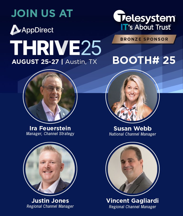 Telesystemus's tweet photo. Heading to Austin next week?

Join us at booth #25 or set up a time to connect with our team attending!
See you in Texas! #AppDirect #ITsAboutTrust https://t.co/q8QWpQ5jTo