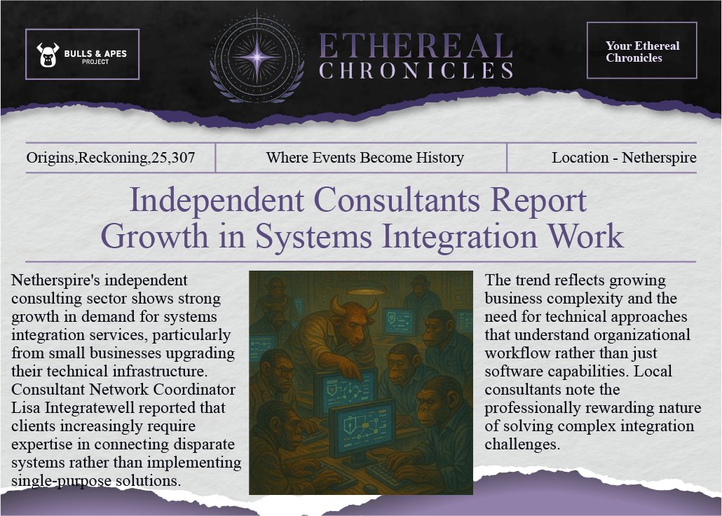 Integration expertise: Netherspire consultants meet growing demand for systems solutions that connect technology with real business workflow needs.