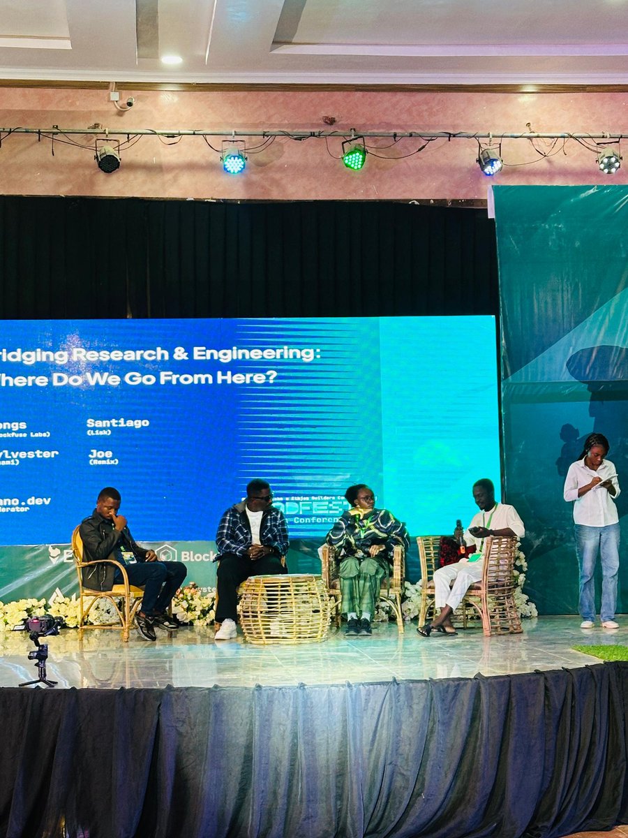 ScarFace of Blockfuse Labs (@scarfacedoteth) on Twitter photo Research gives us the why.
Engineering gives us the how.
At today’s panel, “Bridging Research & Engineering: Where Do We Go From Here?”
<a href="/Menawar_/">Sylvester Menawar</a> <a href="/devlongs_/">devlongs</a> <a href="/manoahluka/">Mano.dev🐺 | Tweetle | crowdpass</a> <a href="/Vickish11/">Vickish</a> have unpacked how both worlds need each other to shape the future.
#Web3 #Blockchain Research gives us the why.
Engineering gives us the how.
At today’s panel, “Bridging Research & Engineering: Where Do We Go From Here?”
<a href="/Menawar_/">Sylvester Menawar</a> <a href="/devlongs_/">devlongs</a> <a href="/manoahluka/">Mano.dev🐺 | Tweetle | crowdpass</a> <a href="/Vickish11/">Vickish</a> have unpacked how both worlds need each other to shape the future.
#Web3 #Blockchain
