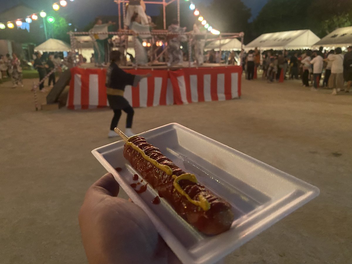 近所の祭りでイェーイってなりました🤗