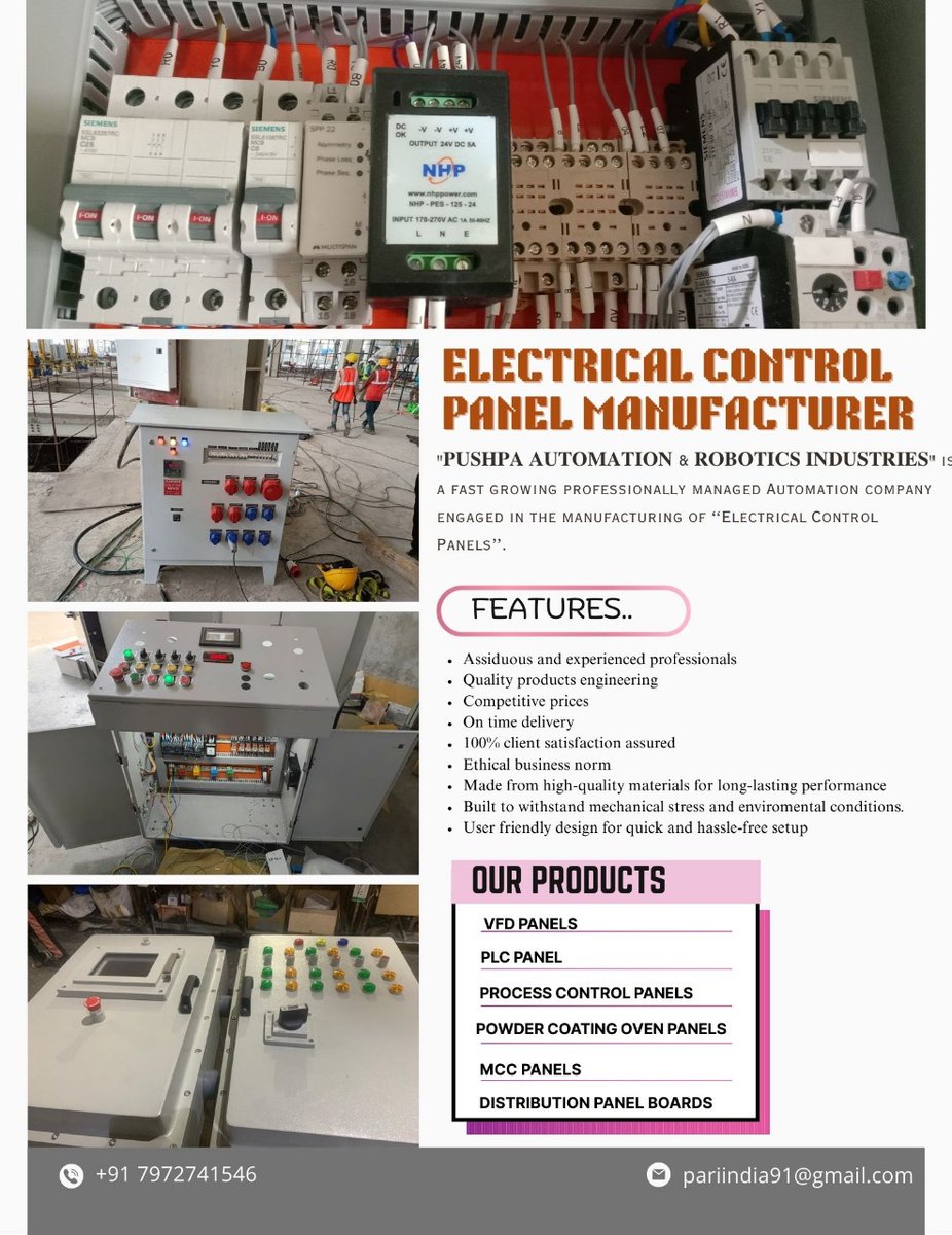 PushpaSales's tweet image. #controlpanel
#automationsolution
#panelmanufacturing
#panelwiring
#vfdpanel
#pushpaautomation&amp;amp;Robotics Industries