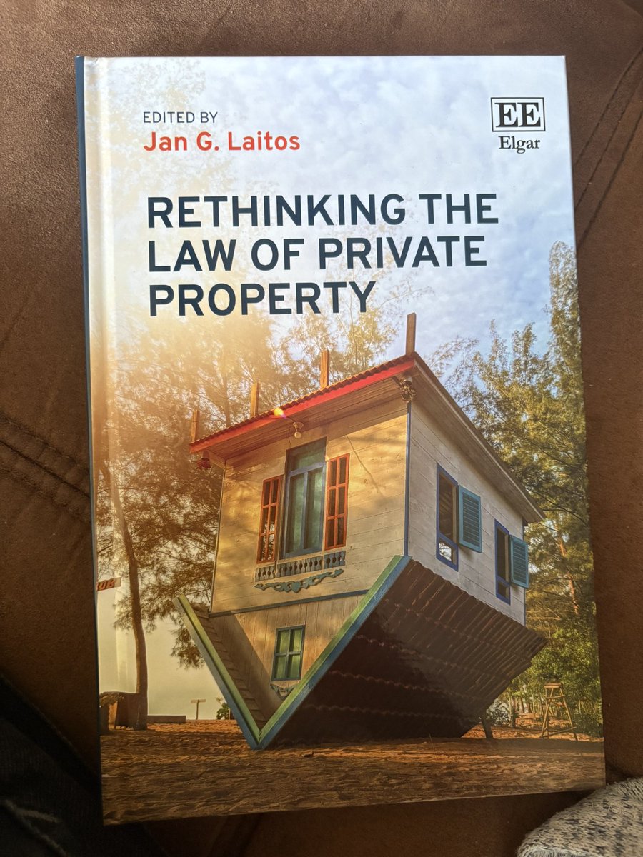 CS_Westbrook's tweet image. Btw, this is from a brand new book edited by my professor, Jan Laitos from @SturmCOL. It features some great pieces on property rights from @Roger_Pilon, @IlyaSomin, @RichardAEpstein, and many more. Get you a copy! e-elgar.com/shop/usd/rethi…