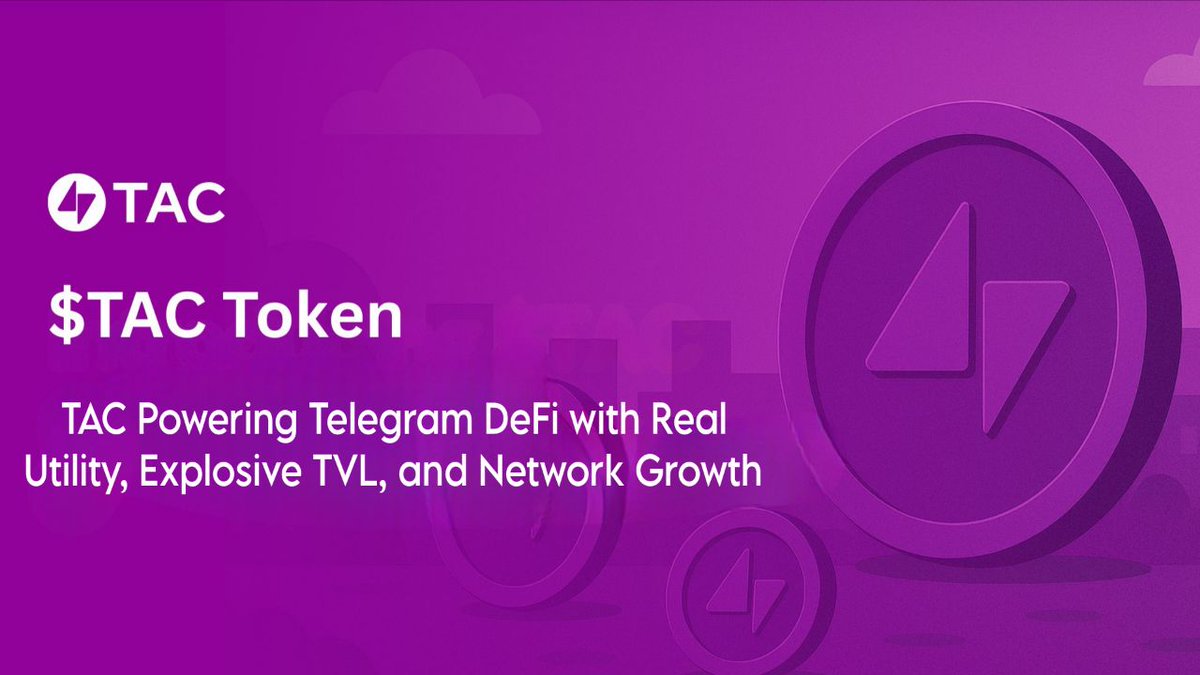 Ξɱk⟠.ink (@emkoweb3) on Twitter photo 🫰$TAC <a href="/TacBuild/">TAC (🫰,✨️)</a> Powering Telegram DeFi with Real Utility, Explosive TVL, and Network Growth
DeFi started with protocols, then shifted to user experience. Now, a new phase is here: seamless financial infrastructure directly inside <a href="/telegram/">Telegram Messenger</a> = $TAC is at the center of it.
➤ 🫰$TAC <a href="/TacBuild/">TAC (🫰,✨️)</a> Powering Telegram DeFi with Real Utility, Explosive TVL, and Network Growth
DeFi started with protocols, then shifted to user experience. Now, a new phase is here: seamless financial infrastructure directly inside <a href="/telegram/">Telegram Messenger</a> = $TAC is at the center of it.
➤