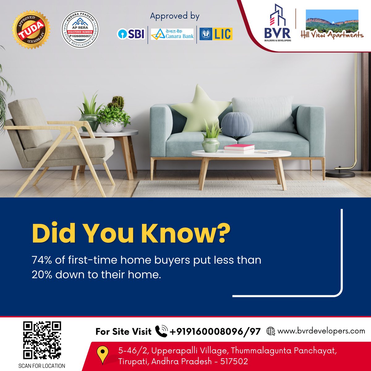 BVRDevelopers's tweet photo. 𝐁𝐕𝐑 𝐇𝐢𝐥𝐥 𝐕𝐢𝐞𝐰 𝐀𝐩𝐚𝐫𝐭𝐦𝐞𝐧𝐭𝐬 𝐃𝐢𝐝 𝐲𝐨𝐮 𝐤𝐧𝐨𝐰 𝐄𝐥𝐞𝐠𝐚𝐧𝐭 ��� &amp; 𝟑 𝐁𝐇𝐊 𝐒𝐩𝐚𝐜𝐞𝐬 
📞 : +919160008096/97
🌐: https://t.co/cgXRBJurJs m
📍: BVR Builders &amp; Developers, 5-46/2, Upperapalli Village, Thummalagunta Panchayat, Tirupati
 #2bhk #3bhk https://t.co/RQOiYAG8MC