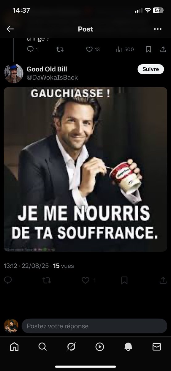 Y a plus lâcher qu’un droitardé ? Bloquer les gens (je ne lui ai jamais parlé) et venir les insulter mdr pourquoi nos ennemis sont nuls comme ça ?