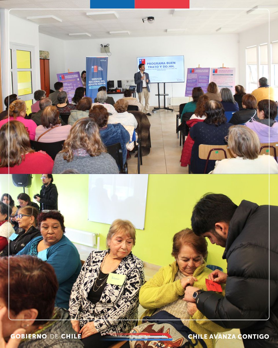 🧓La Seremi Michelle Peutat asiste junto a Delegado Presidencial Regional, José Ruiz Pivcevic y autoridades regionales a Jornada Territorial de <a href="/SENAMAGOB/">SENAMA</a> en torno a plan de acciones para la prevención del maltrato, promoviendo los derechos y el buen trato a las personas mayores.