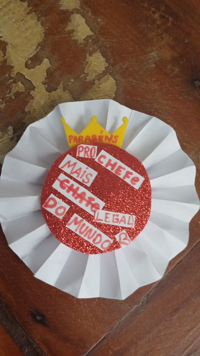 Minha estagiária me deu de aniversário, 
Emocionou...