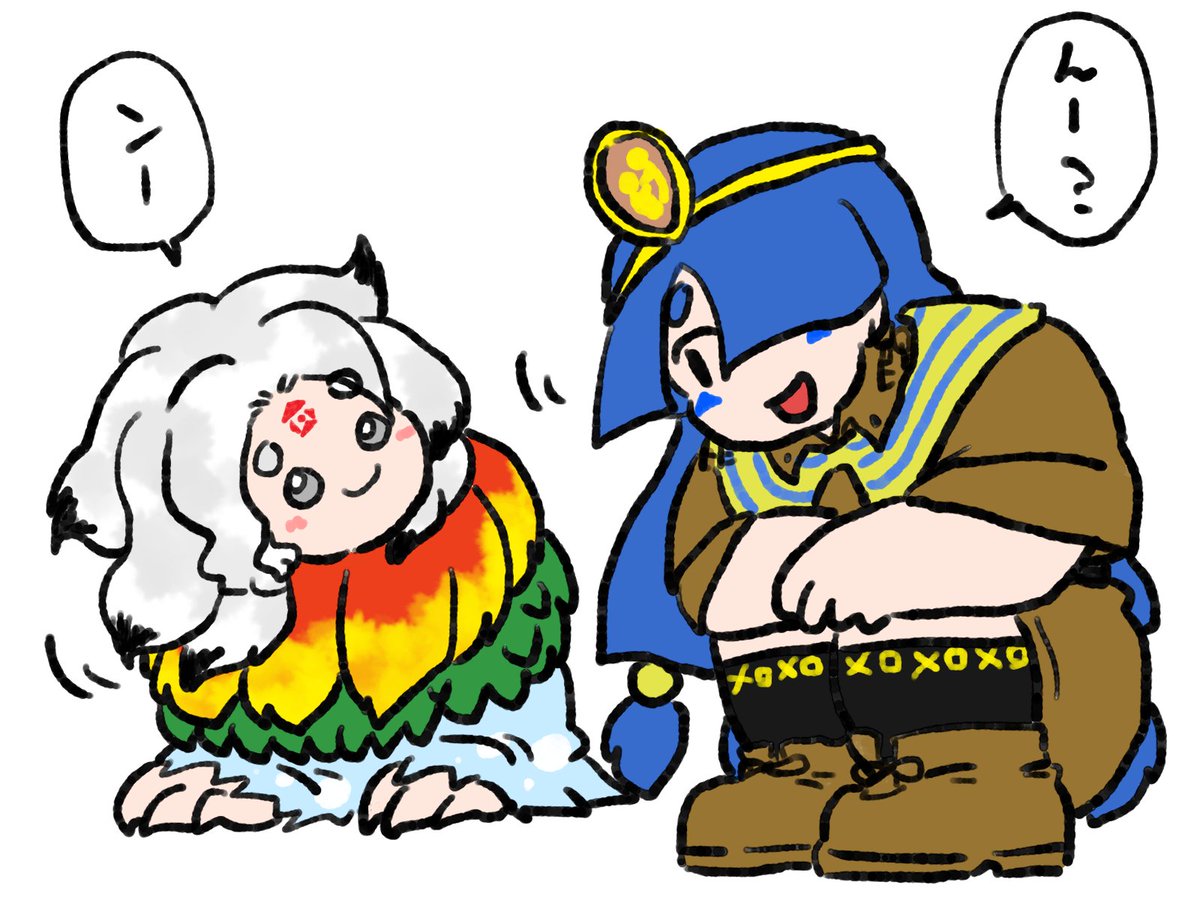 わしも3ボスまでは描いてたのでまとめとこ。なお、チミは初描きから秒で型が崩れました。 