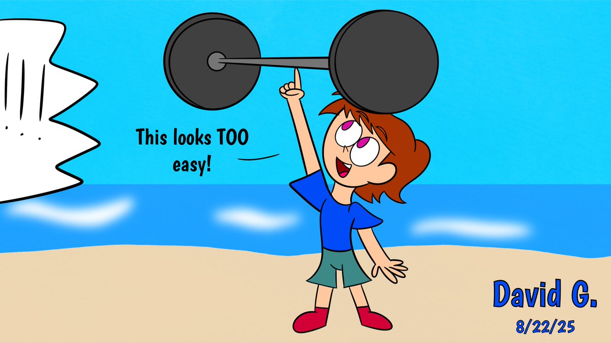 SparkCartoons's tweet photo. Luca lifiting weights
Due to his merfolk side, Luca is able to lift heavier objects like these weights. Much to the surprise to the beachgoers.
(Inspired by @zccreativity on Insta)
#LucaOfTheSeas #MerboyPrince #MermaidStrength #LiftingHeavyObjects #BlueLightningDoodles https://t.co/3Ka8lzKiWI
