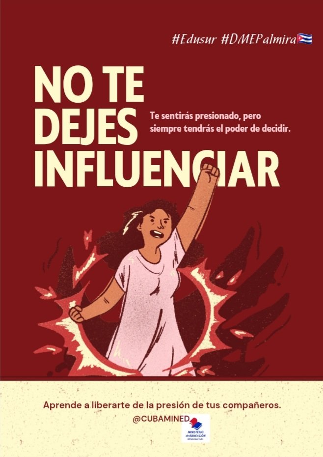 Decir "NO" a las drogas es decir "SÍ" a tus sueños, a tu familia y a tu futuro. #ContraLasDrogasSeGana 
<a href="/CubaMined/">MINED</a>