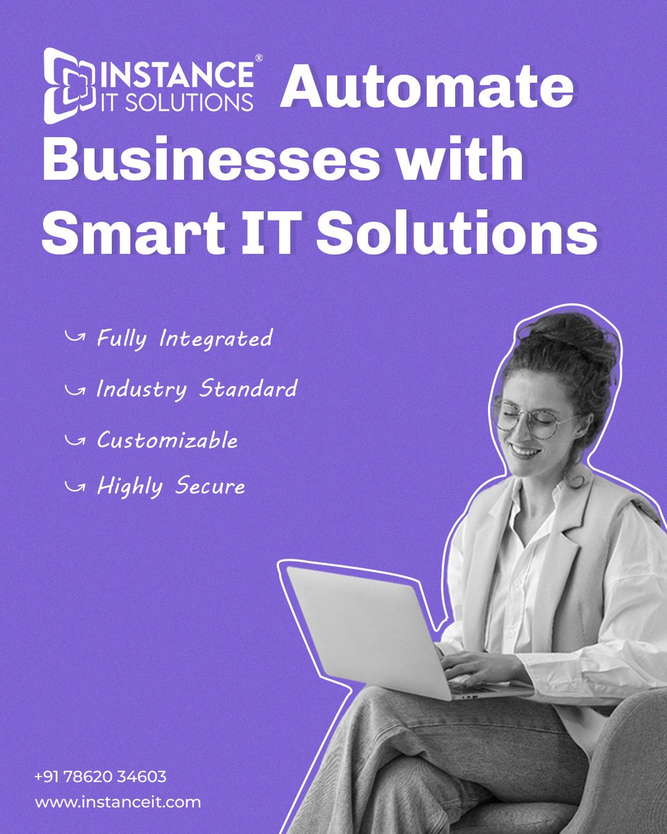 instance_it's tweet photo. Ready to transform your business with smart IT? 💻
With customizable, secure & industry-standard IT solutions, we help you automate and scale with ease.
✓ Less manual work.
✓ More productivity.
✓ Smarter growth.
#SmartITSolutions #BusinessAutomation #DigitalTransformation https://t.co/VZAcZEsSTY