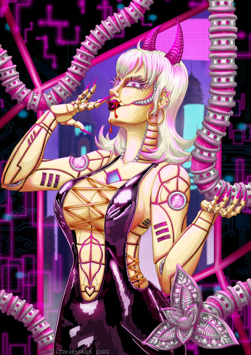 LizzardTales's tweet photo. FINALLY finished this piece! Doctor Vouch, robotic hive mind baddy. She's gonna get all up in your guts <3 

#streamer #twitch #commissions #vgen #characterwork #orignalcharacter #oc https://t.co/3z7jC2VGpa