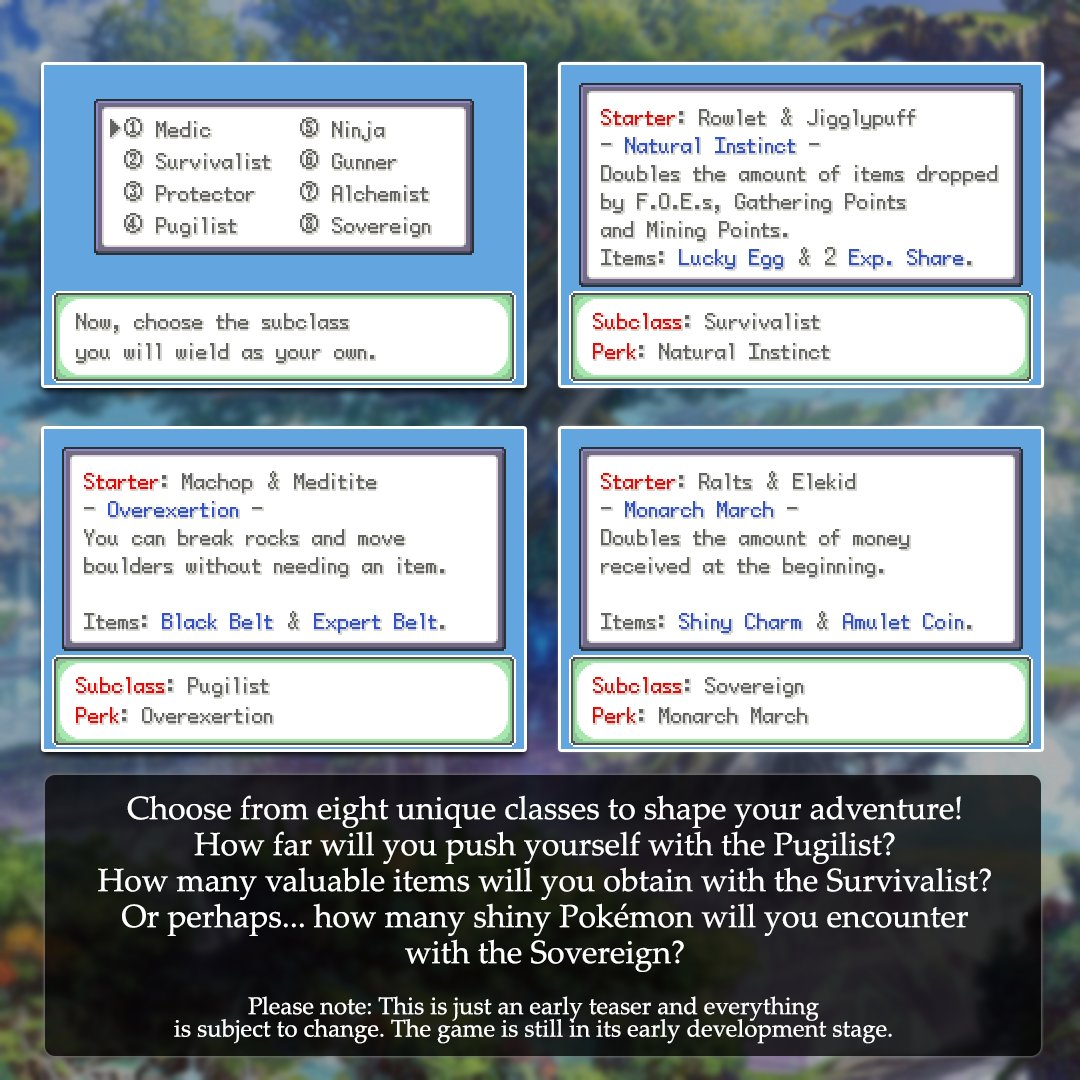 Paco_Scarso's tweet image. We’re excited to officially announce that development on Pokémon Odyssey 2: Heroes of Lemuria has started! 

Here are some early preview images showcasing what you can expect in the upcoming sequel!