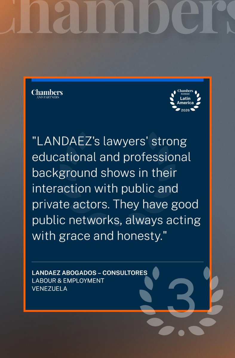 Nuestro compromiso con nuestros clientes se ve reflejado en resultados.

Orgullosos de permanecer en el Ranking Mundial Chambers &amp; Partners para Latinoamérica.