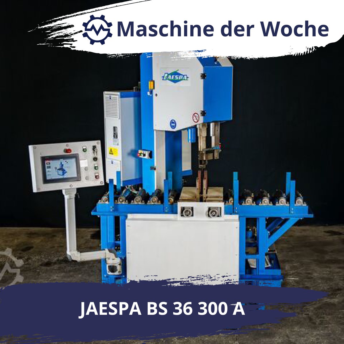 ⚙⚙⚙ Maschine der Woche ⚙⚙⚙
Präzise, effizient &amp; flexibel für Metall- &amp; Kunststoffbearbeitung: Die JAESPA BS 36 300 überzeugt mit hydraulischer Führungs- &amp; Bandspannung, 200 mm Materialhöhe sowie 250–2.000 m/min Blade-Speed.
👉maschinensucher.de/jaespa-bs+36+3… #maschinensucher