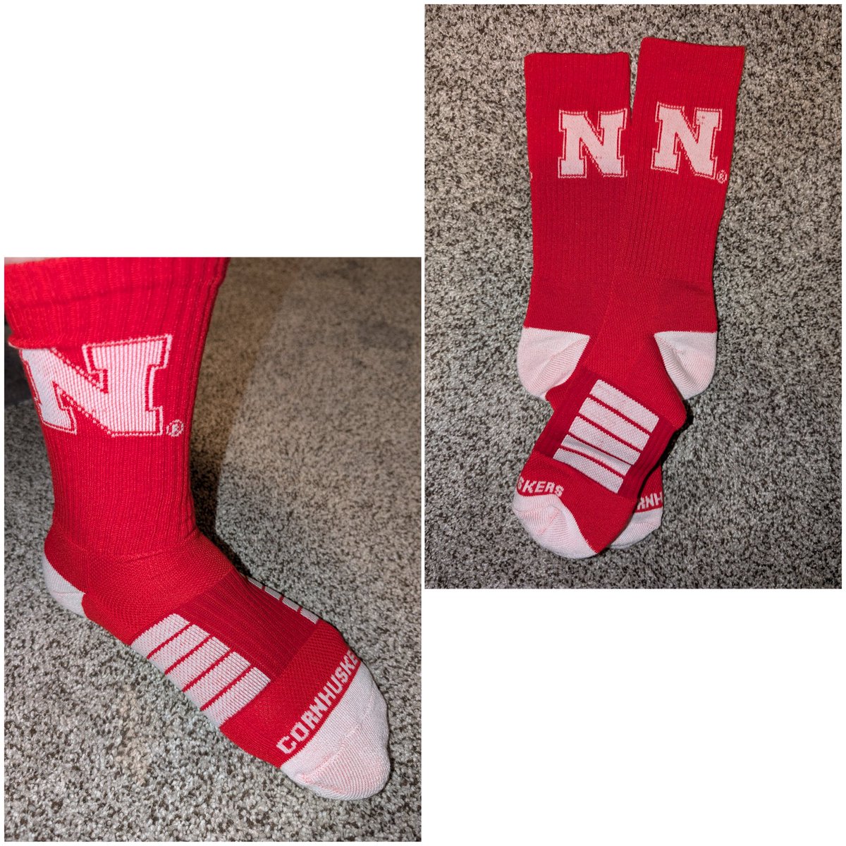 MCT_79's tweet image. Today @HuskerVB is back in action at @PinnacleArena for the first time to take on @Pitt_VB in the @AVCAVolleyball #FirstServe ! #FunSockFriday #Huskers #GBR @NCAAVolleyball #NCAAVolleyball