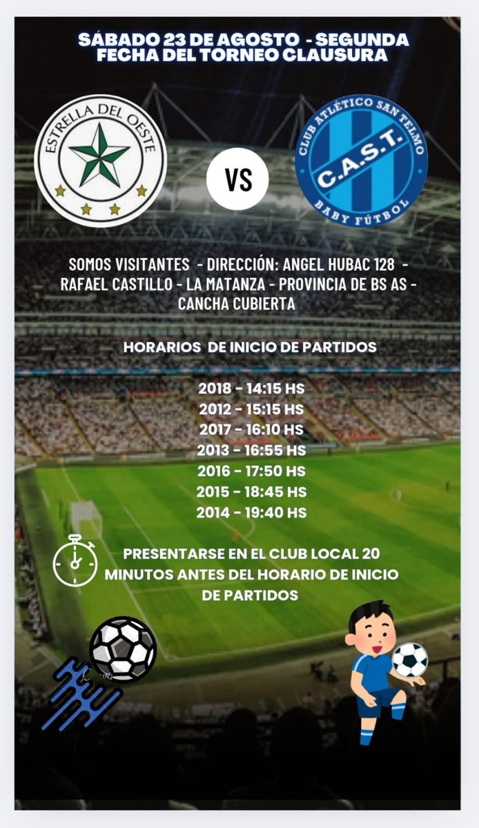 clubsantelmo's tweet photo. #FEFI
Lo que se juega este sábado
por @gusfaal74 https://t.co/2BUwDZa7U6