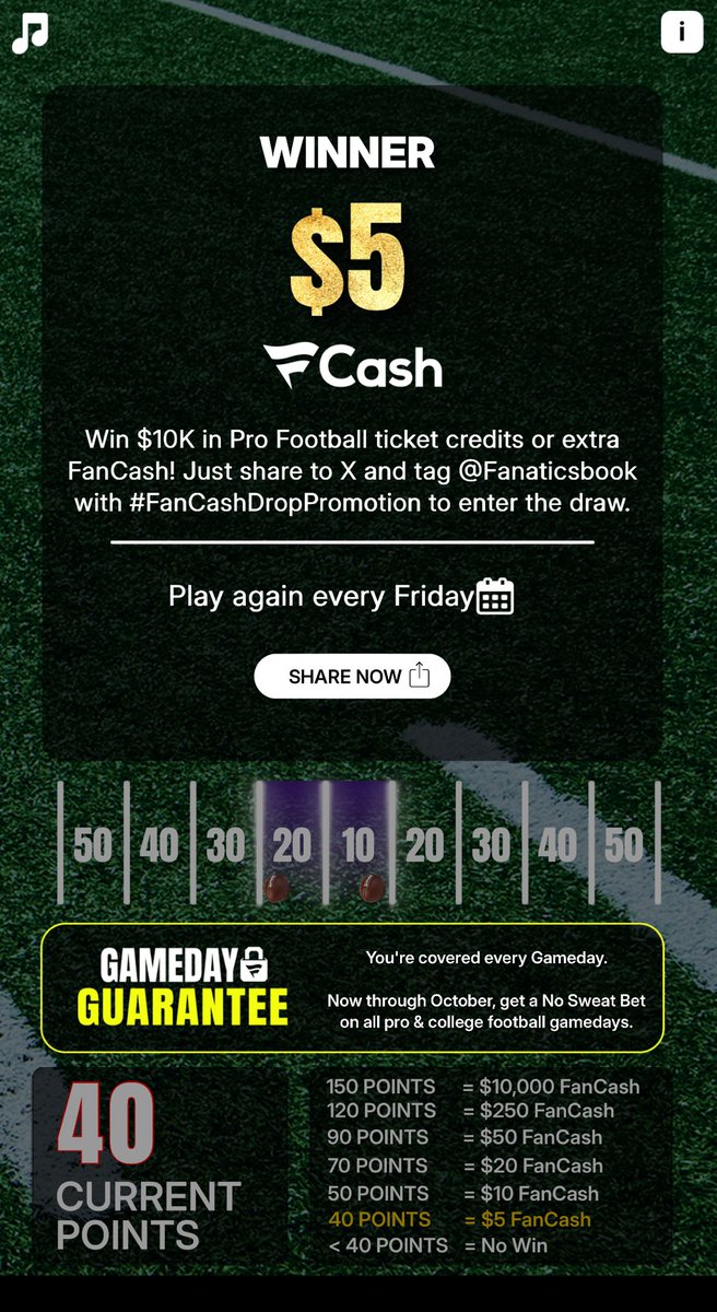 Justin Burton (@8rowdynation) on Twitter photo Play the #FanCashDropPromotion today
<a href="/FanaticsBook/">The Home of FAIR PLAY™</a> fanatics.onelink.me/5kut/p6fykbjo Play the #FanCashDropPromotion today
<a href="/FanaticsBook/">The Home of FAIR PLAY™</a> fanatics.onelink.me/5kut/p6fykbjo
