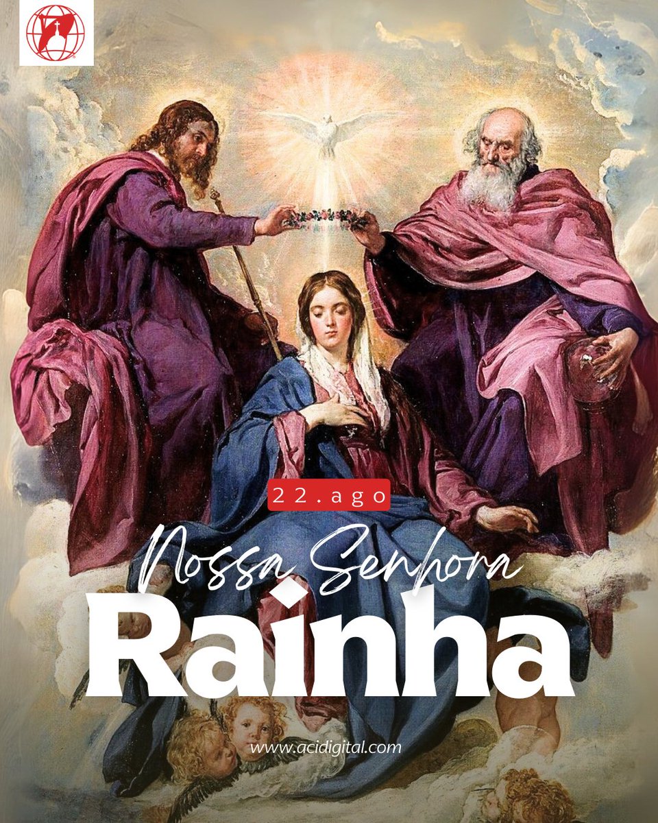 acidigital's tweet photo. “Maria é a rainha do Céu e da terra, por graça, como Cristo é Rei por natureza e por conquista”. Assim afirma são Luís Maria Grignion de Montfort, no Tratado da Verdadeira Devoção, número 38.

Hoje (22), a Igreja celebra a festa desse Reinado de Maria, a semelhança e em perfeita coincidência com o reino de Jesus Cristo, que não é temporal nem terreno, mas eterno e universal.

Esta festa litúrgica de Nossa Senhora Rainha foi instituída pelo papa Pio XII em 1954, ao coroar a Virgem na basílica de Santa Maria Maior, Roma (Itália), no dia 11 de outubro, quando o papa também promulgou o documento principal do Magistério da Igreja que fala sobre a dignidade e realeza de Maria, a Encíclica Ad Caeli Reginam.

Inicialmente, a celebração se estabeleceu em 31 de maio, mês de Maria. Agora, celebra-se na oitava da Assunção, para manifestar a conexão entre a realeza de Maria e a sua assunção aos céus.

Na Encíclica Ad Caeli Reginam, lê-se que “os Teólogos da Igreja, extraindo sua doutrina” ao consultar as reflexões de vários santos e testemunhos da antiga tradição, “chamaram à Santíssima Mãe Virgem Rainha de todas as coisas criadas, Rainha do mundo, Senhora do universo”.

O papa emérito Bento XVI, na celebração desta festa em 2012, disse que esta realeza da Mãe de Deus se faz concreta no amor e no serviço a seus filhos, em seu constante velar pelas pessoas e suas necessidades.

Ao referir-se à Virgem como Rainha do Universo, são João Paulo II ressaltou: “É uma Rainha que dá tudo o que possui compartilhando, sobretudo, a vida e o amor de Cristo”.

São Paulo VI, na exortação apostólica Marialis Cultus, escreveu que na Virgem Maria tudo é referido a Cristo e tudo depende Dele: “Em vistas a Ele, Deus Pai a escolheu desde toda a eternidade como Mãe toda Santa e a adornou com dons do Espírito Santo que não foram concedidos a nenhum outro”.

📌 Saiba mais em https://t.co/WWI4iwuEEd

#NossaSenhoraRainha #VirgemMaria #catolicos #catolicisimo acidigital