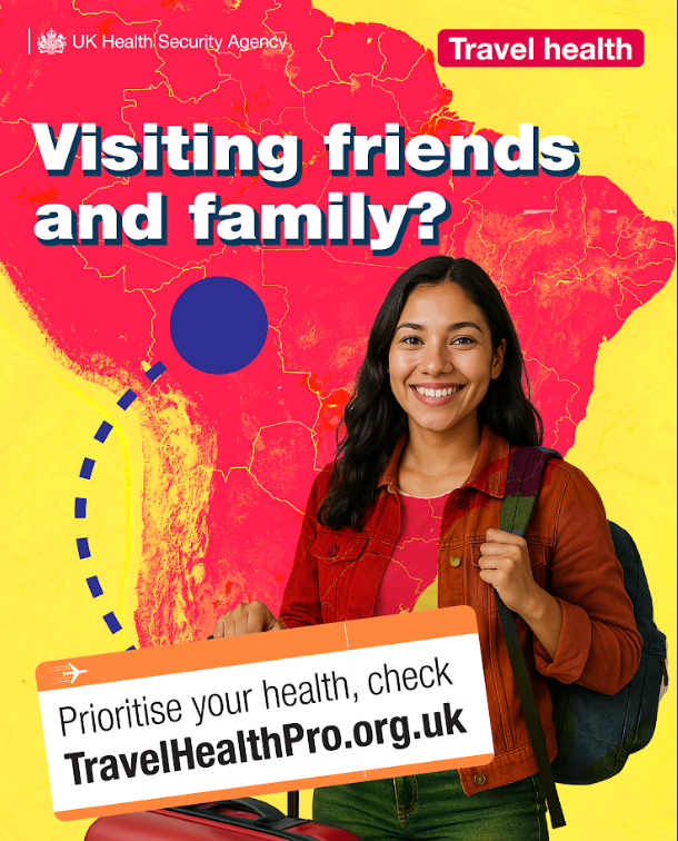 Last-minute trip? 🕒 It’s not too late to get travel health advice. 
Malaria tablets and some vaccines can still help – even a few days before you fly. 
Ask your local pharmacy or GP.