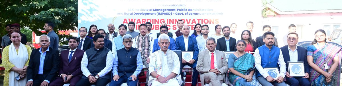 Felicitated Centre for Innovations In Public Systems (CIPS) Award Winners at a Ceremony in Srinagar. The CIPS award acknowledge &amp; celebrate transformative initiatives in public systems to promote rapid social &amp; economic progress and encourage others to become agents of change.
