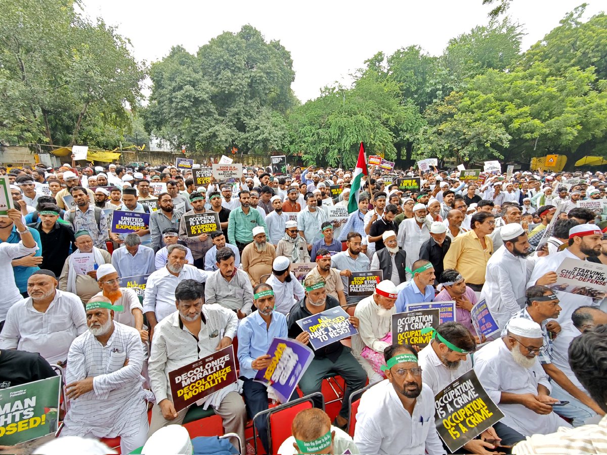 India rises for Gaza
Thousands from all walks of life came together in the heart of India’s capital today, condemning Israel’s brutal plans for total control over Gaza and calling out the silence of global powers. With nearly 100,000 Palestinians killed since 2023 and Gaza on the