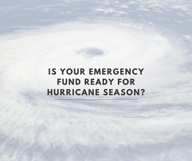 BrownStromecki's tweet photo. Hurricane season brings urgency to having accessible funds.

If you haven’t reviewed your emergency savings recently, now is the time to ensure it aligns with potential risks and your current lifestyle. https://t.co/z8ZXeM5T7K
